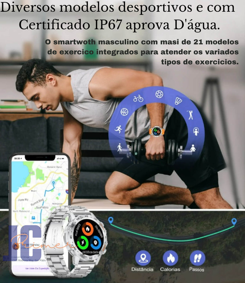 LIGE New1.39" Bluetooth Call Smart Watch Homens Esportes ao ar livre Fitness Frequência cardíaca Monitoramento de saúde Smartwatch para Android IOS Telefone