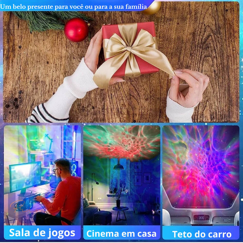 Projetor Astronauta Space de Estrelas Galaxy Night Light