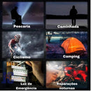 Lanterna LED recarregável 4LED para acampamento