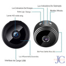 Mini Câmera Original 1080P WiFi Monitoramento Segurança Proteção Com Movimento Noite Versão Câmeras de Vigilância Sem Fio Novas 2024