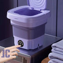 Mini Máquina de Lavar Roupas Portátil Dobrável 10 Litros