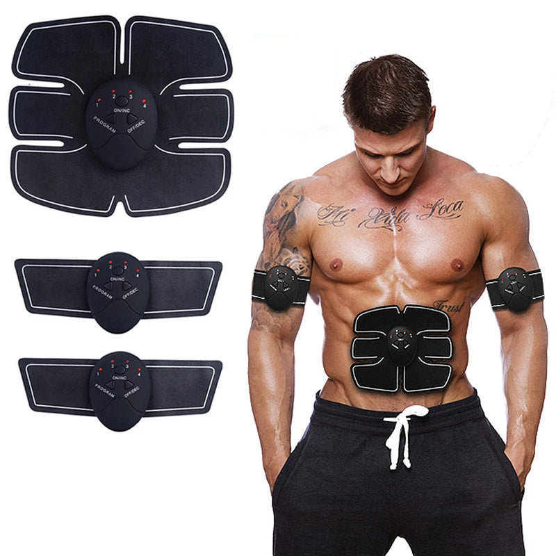 Estimulador muscular abdominal EMS sem fio, treinador de quadril, nádegas, cintura, braço, perna, corpo, massageador inteligente, equipamento de fitness unissex