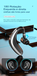 Fone de ouvido K20 sem fio Bluetooth única orelha esquerda e direita