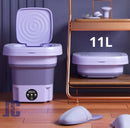 Mini Máquina de Lavar Roupas Portátil Dobrável 10 Litros