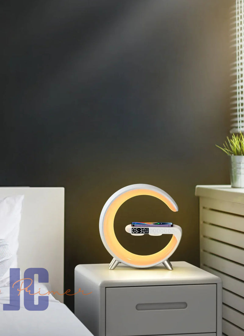 Alto Falante G Speaker Smart Station Luminária Caixa De Som E Carregador Por Indução