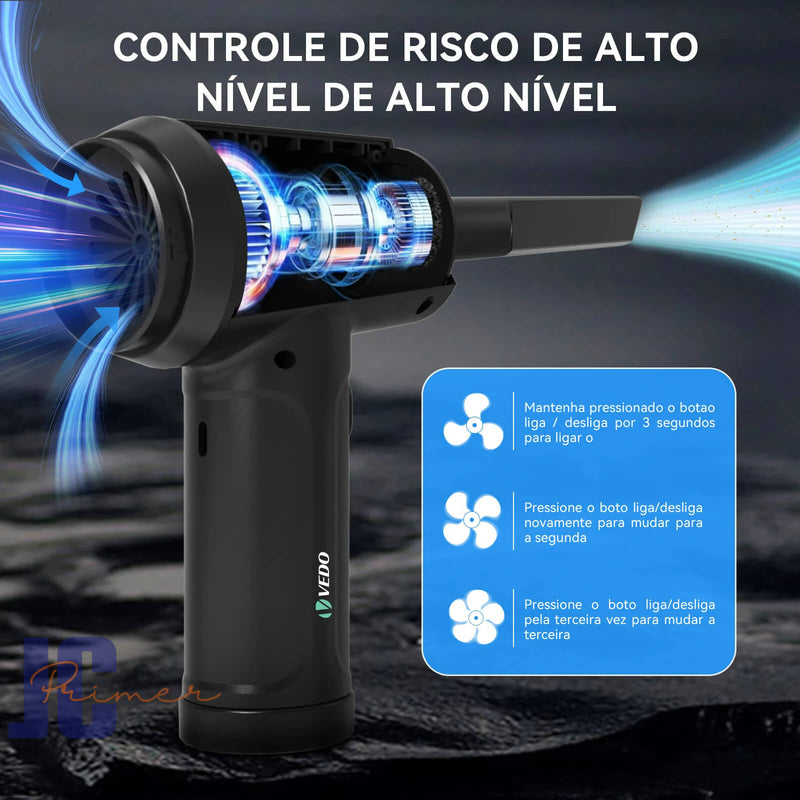 Ar comprimido Duster sem fio portátil recarregável sem fio