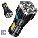 Lanterna LED recarregável 4LED para acampamento