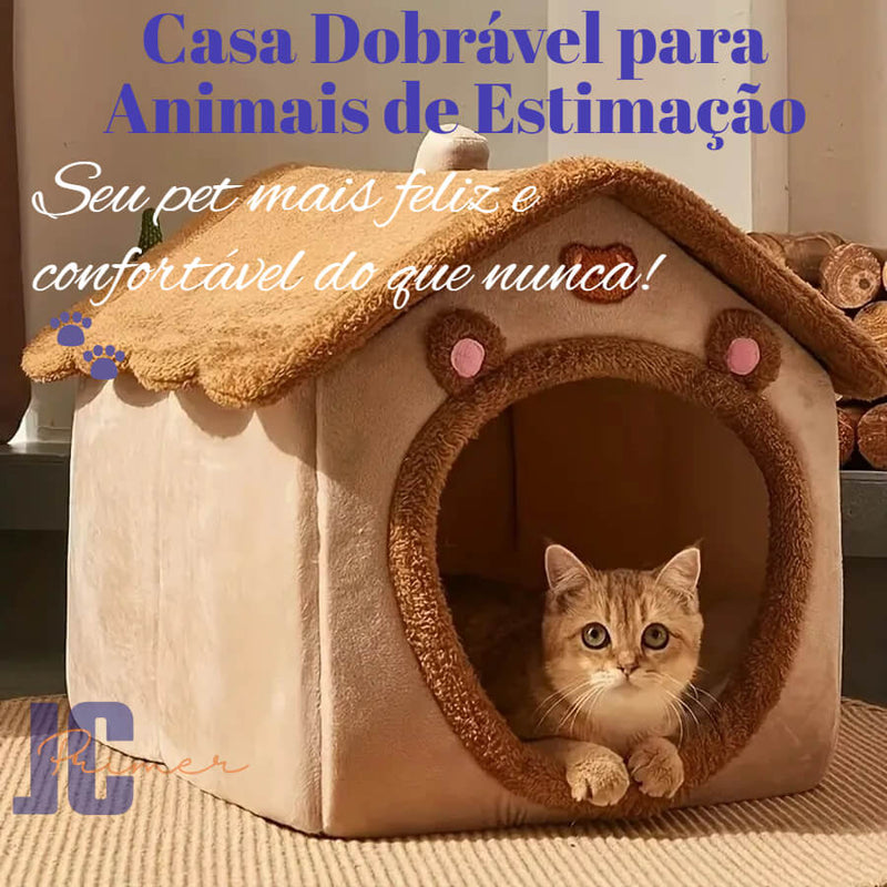 Transforme o Conforto do Seu Pet em uma Casa Dobrável para Animais de Estimação!