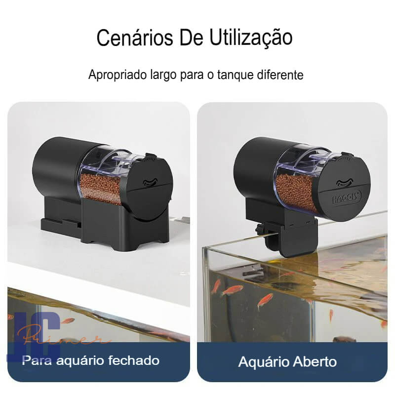 Alimentador automático para aquários com temporizador inteligente 100ml