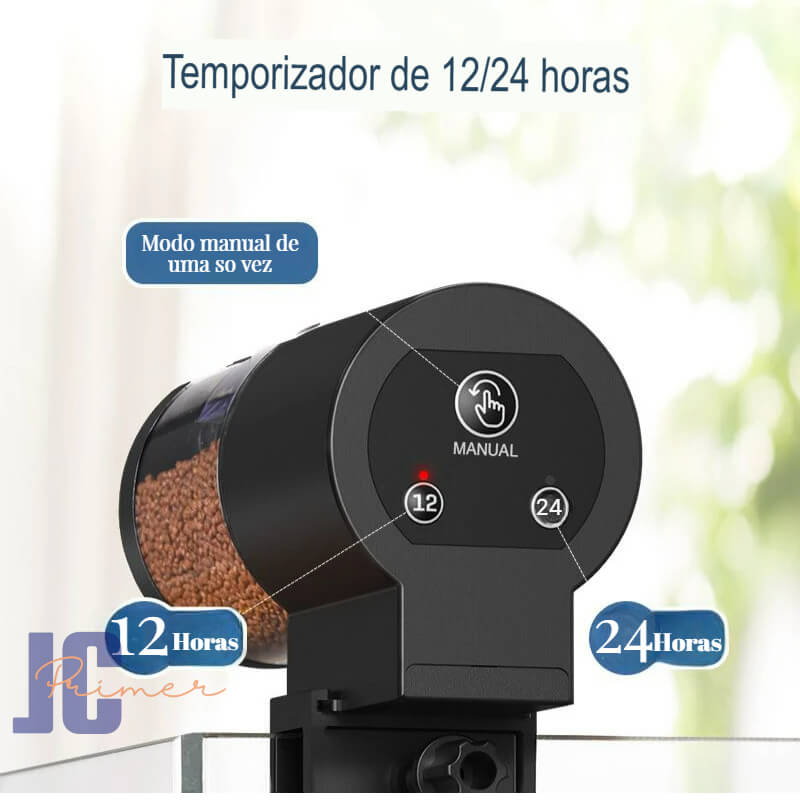 Alimentador automático para aquários com temporizador inteligente 100ml