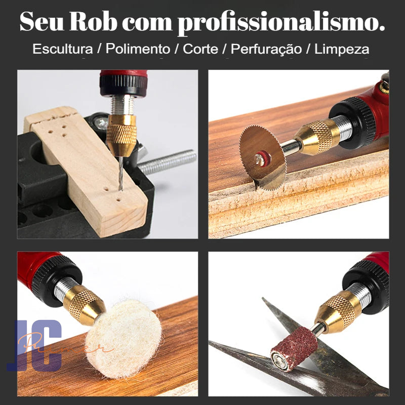 Kit de Ferramentas Rotativas Sem Fio Caneta de Gravação para artesanatos.