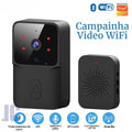 Campainha com Câmera de Vídeo WiFi Inteligente com Áudio e Vídeo.